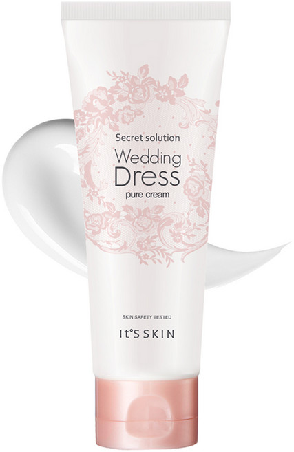 잇츠스킨 시크릿 솔루션 웨딩드레스 퓨어 톤업크림 100ml, 화이트, 1개
