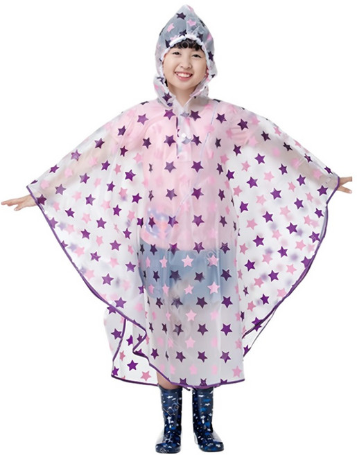 小星星斗篷雨衣
