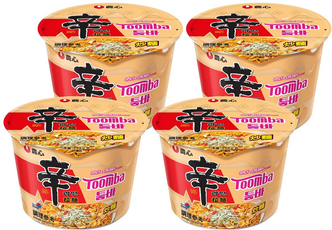 NONGSHIM 農心 辛拉麵 辣白醬風味 大碗麵 113g, 4入