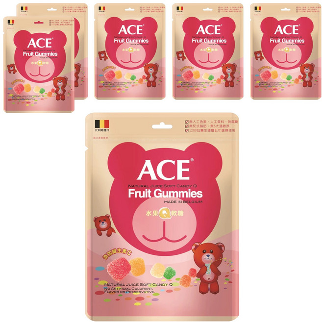 ACE 水果Q軟糖, 240g, 6包