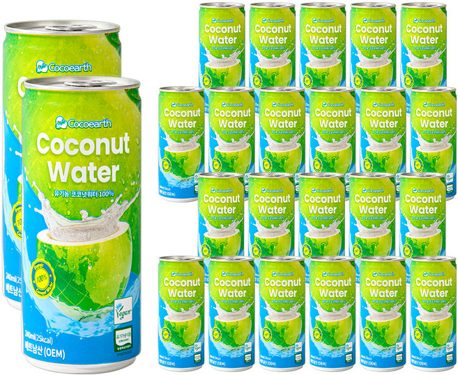 코코어스 유기농 코코넛워터, 24개, 240ml