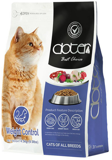 doter 體態管理貓飼料, 體態管理, 4.5kg, 1袋
