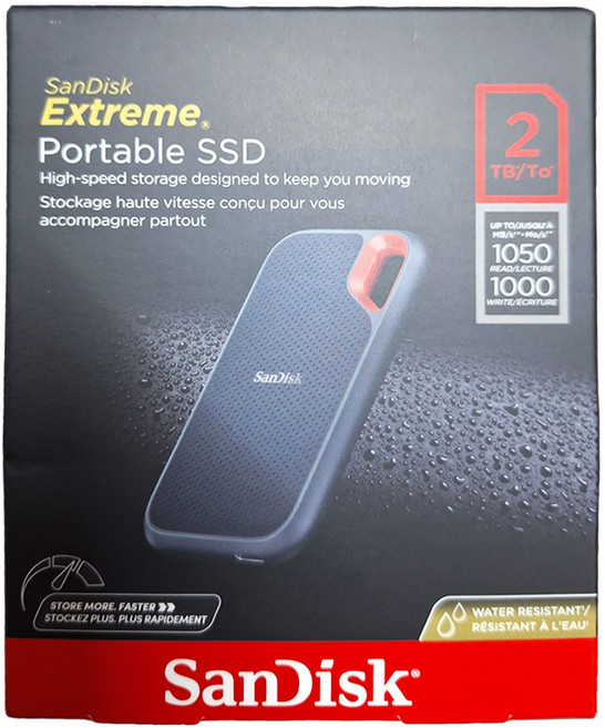 SanDisk 晟碟 Extreme 行動固態硬碟 SDSSDE61, 2TB, 夜幕綠