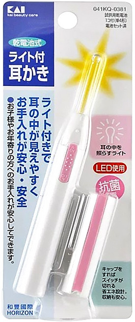 KAI 貝印 附燈發光耳扒, 1支, 1支