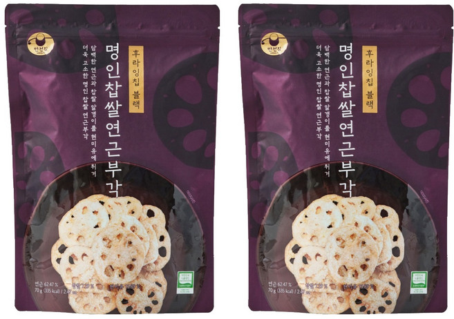 만전김 명인 찹쌀 연근부각, 70g, 2개