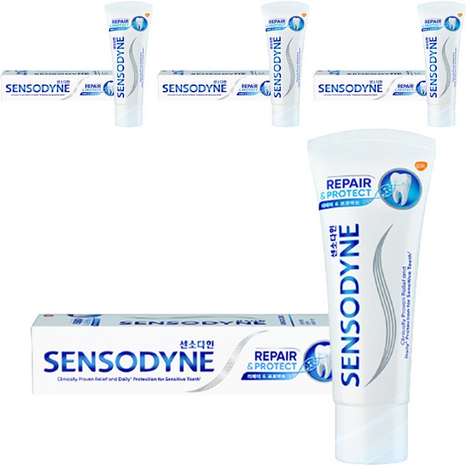 센소다인 리페어 앤 프로텍트 치약, 100g, 4개