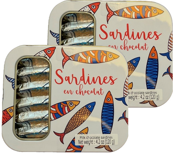 정어리 모양 밀크초콜릿, 2개, 120g