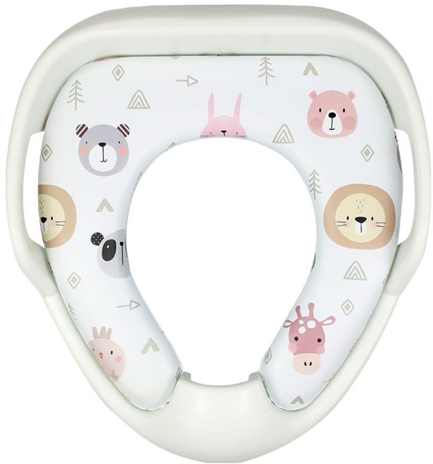 아가드 손잡이형 유아변기커버, 프렌즈화이트