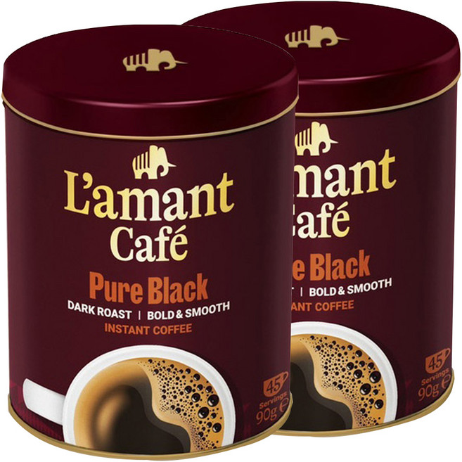 라만트 퓨어 블랙 커피 캔, 90g, 1개입, 2개