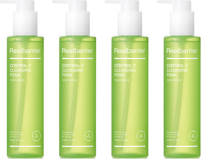 리얼베리어 컨트롤 T 클렌징폼, 250ml, 4개