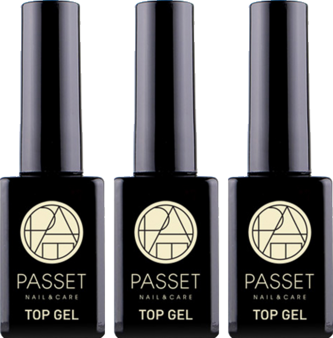 파셋 광빨 네일 탑 젤, 투명색, 10ml, 3개