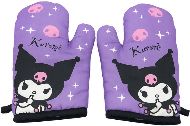 Sanrio 三麗鷗 酷洛米隔熱手套, 1套, 紫色