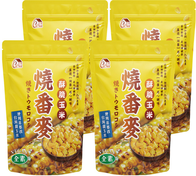 CACHA 卡恰 燒番麥酥脆玉米, 70g, 4包