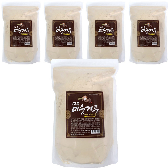 지리산 착한농부 12곡 미숫가루, 1kg, 5개