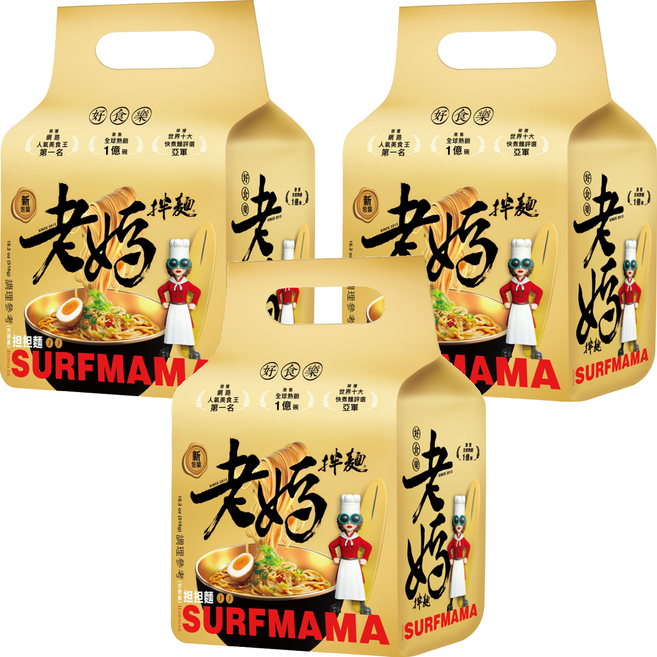 老媽拌麵 擔擔麵 129g, 12包