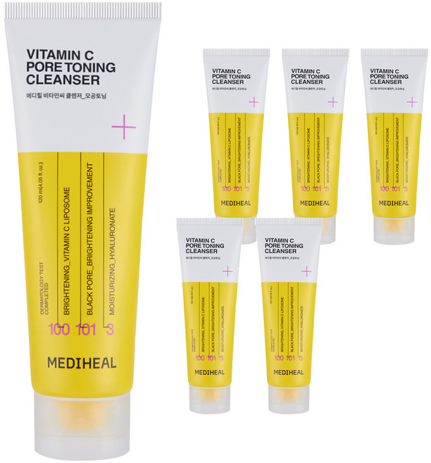 메디힐 모공토닝 클렌징폼, 120ml, 6개