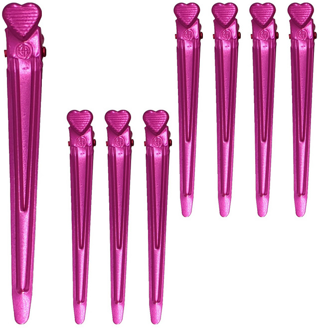 철미용 핀 대 2p, 핑크, 4세트