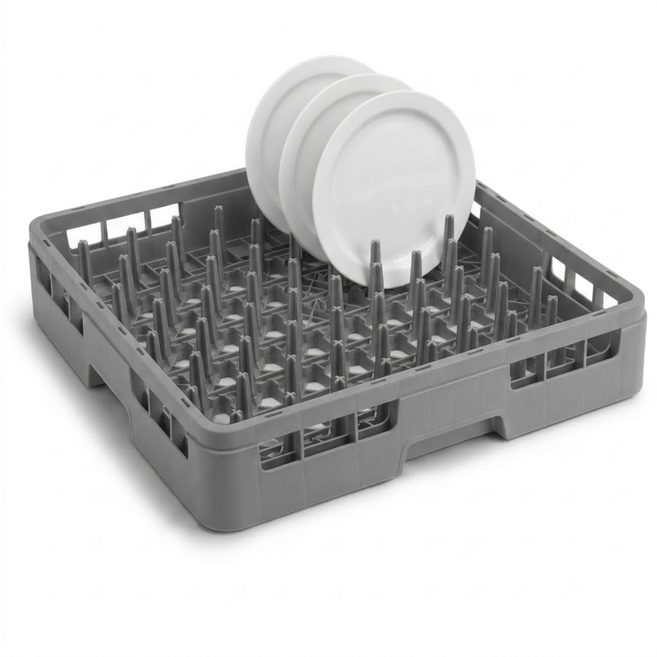 리빙메이트 업소용 식기세척기 바구니 64핀랙, 1단, 그레이, 1개