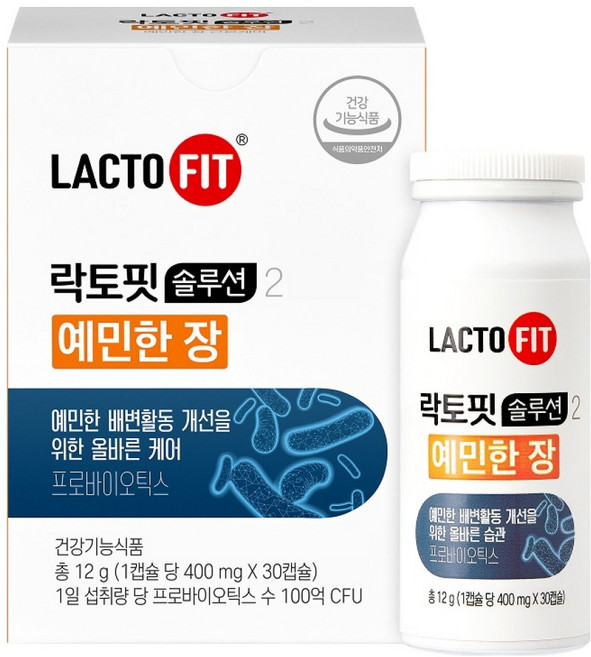 락토바이옴 솔루션2 예민한 장 유산균, 30정, 1개