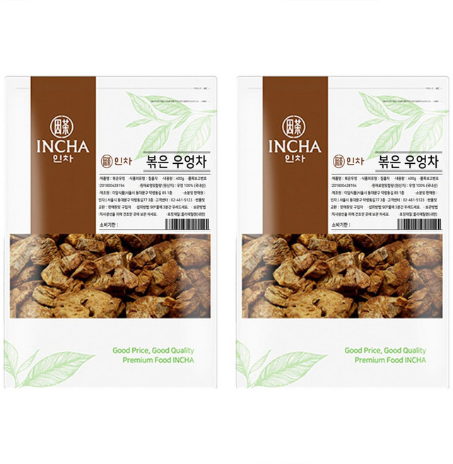인차 국산 볶은 우엉차, 500g, 1개입, 2개