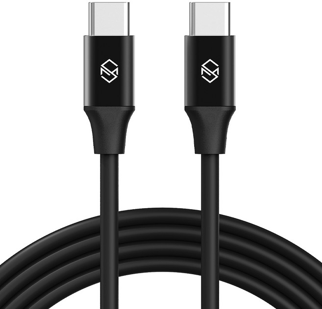 SINJIMORU C to C PD 60W 高速充電線, 1m, 黑色, 1條