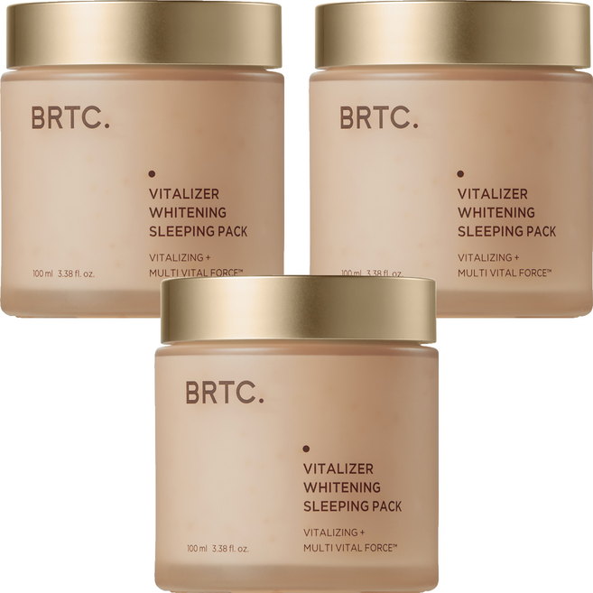 비알티씨 바이탈라이저 화이트닝 슬리핑 팩, 100ml, 3개