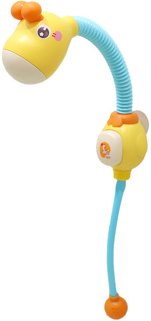 해피플레이 아동용 푸쉬푸쉬 기린 샤워기 목욕놀이 장난감, 혼합색상, 1개