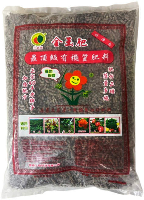 三益牌 金玉肥有機質肥料, 1入, 5kg