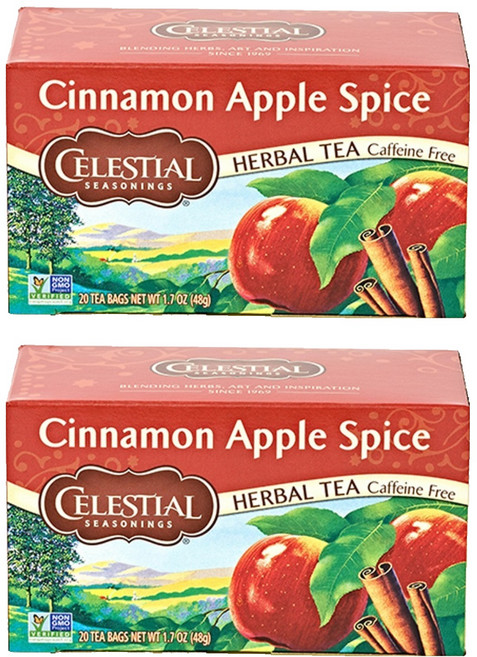 셀레셜시즈닝스 시나몬 애플 스파이스 티, 2.4g, 20개입, 2개