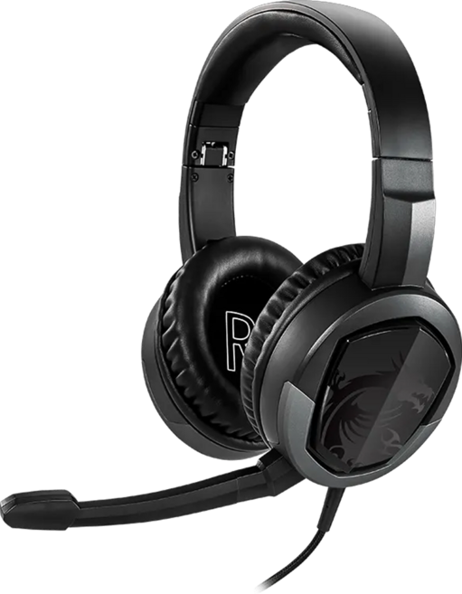msi 微星 電競耳機, Immerse GH30 V2, 黑色