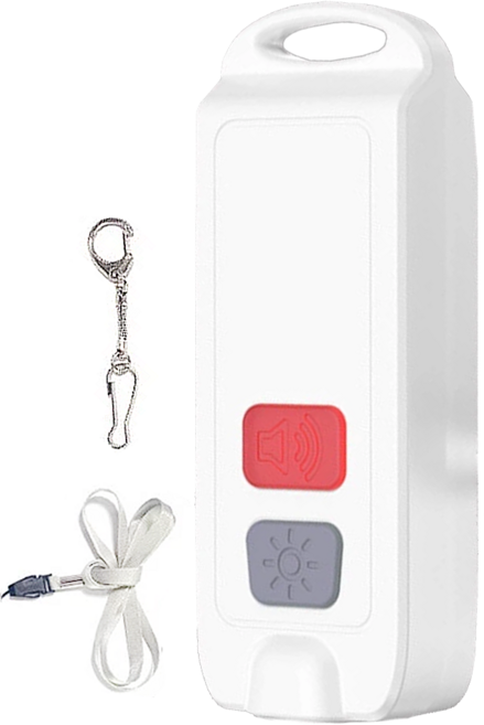 按鍵式防狼警報器 130高分貝 AF-2002型號 35分鐘警報 TYPE-C 充電 IP66防水防塵, 1個