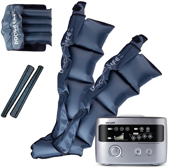 닥터라이프 공사지압박 순환장치 다리+허리 커브 세트, V7MAX, 실버