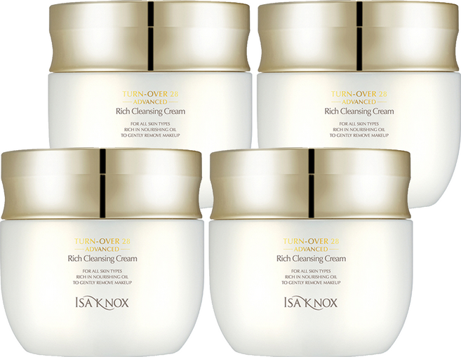 이자녹스 턴오버 28 어드밴스드 리치 클렌징 크림, 200ml, 4개
