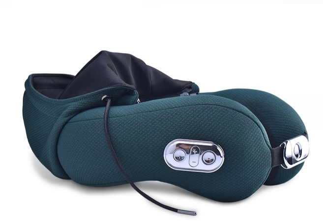 미오데칼코마니 EMS 목베개 마사지기, OMNC2471, 딥그린