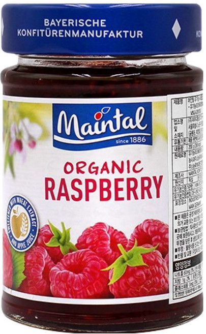 마인탈 사과즙으로 만든 유기농 라즈베리잼, 200g, 1개