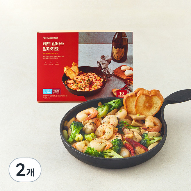 푸드어셈블 레드 감바스 알 아히요 2인분, 452g, 2개