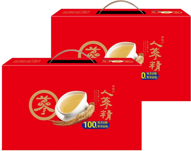 老協珍 人蔘精禮盒 無添加糖口味 14罐, 840ml, 2盒