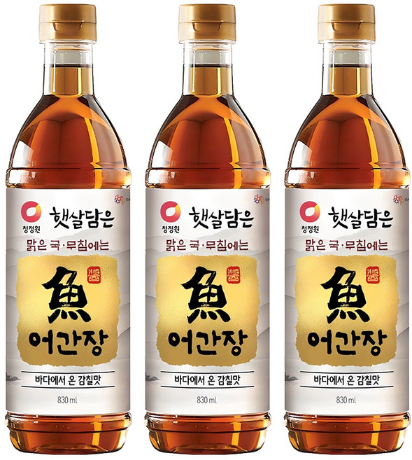 햇살담은 어간장, 3개, 830ml