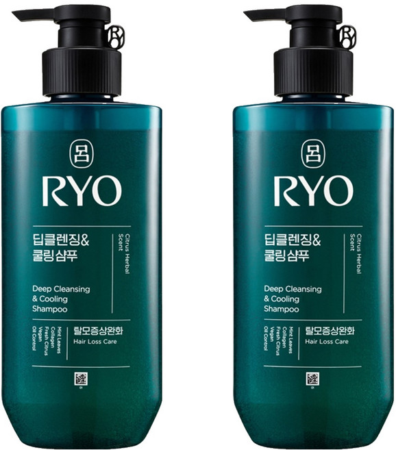 RYO 呂 全方位頭皮控油去屑養護洗髮精, 480ml, 2瓶