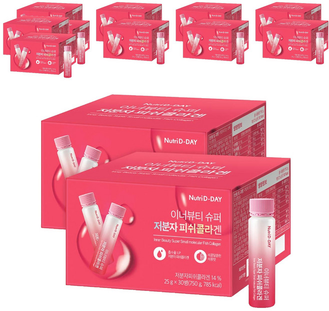 뉴트리디데이 이너뷰티 슈퍼 저분자 피쉬콜라겐, 25g, 180개