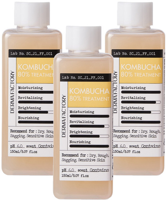 더마팩토리 콤부차 80% 트리트먼트, 150ml, 3개