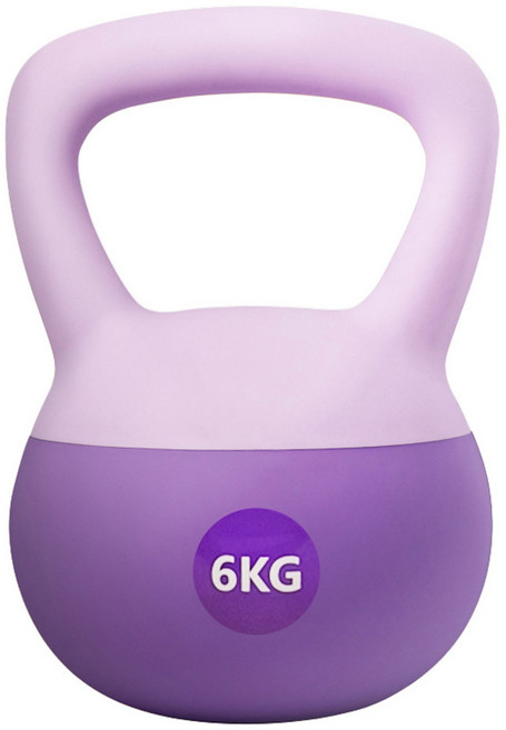 體育健身10 軟壺鈴, 紫色, 6kg, 1個