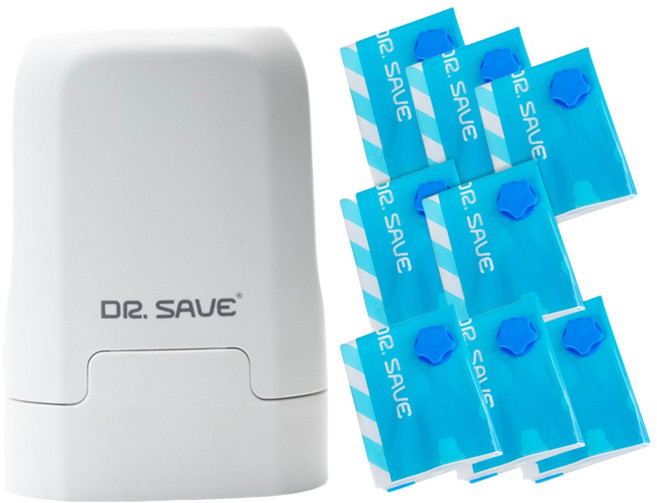 MODCON 摩肯 DR.SAVE 美極樂極速抽充氣機 電池款 附收納壓縮袋 大 4個 + 小 4個 VAC800.I00001.05 白色