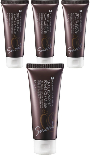 미즈온 스네일 리페어링 폼 클렌저, 62g, 4개 - 쿠팡