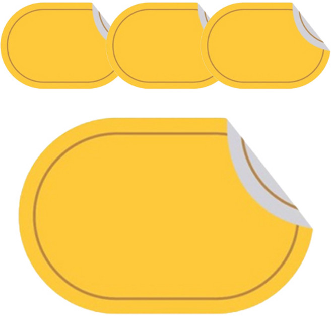 블럭마트 방수 식탁 테이블 양면 가죽 매트, TYPE8, 4개, 45cm x 30cm x 두께 1.8cm