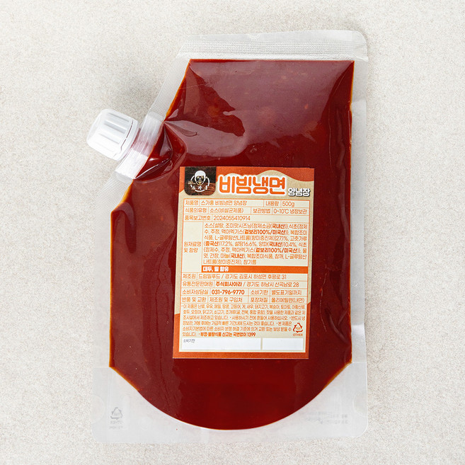 스가홍 비빔냉면 양념장, 500g, 1개