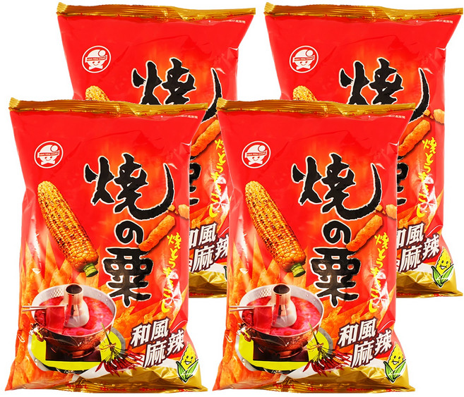 嗄嗄叫 燒之粟 麻辣, 90g, 4包
