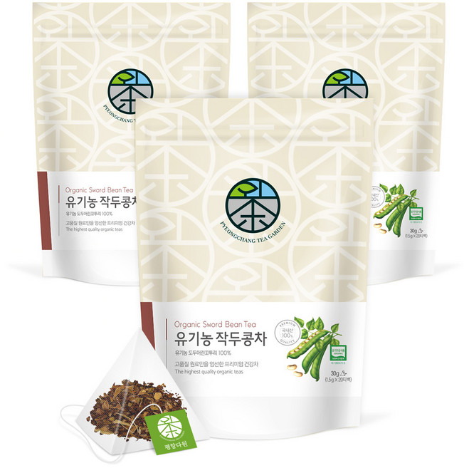 평창다원 유기농 작두콩차 삼각티백, 1.5g, 20개입, 3개