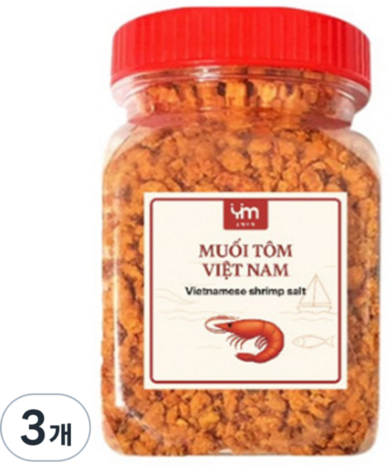 유메모아 무이똠 베트남 새우소금, 80g, 3개