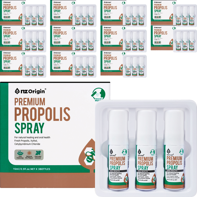 엔젯오리진 프리미엄 프로폴리스액 구강스프레이, 45ml, 4개